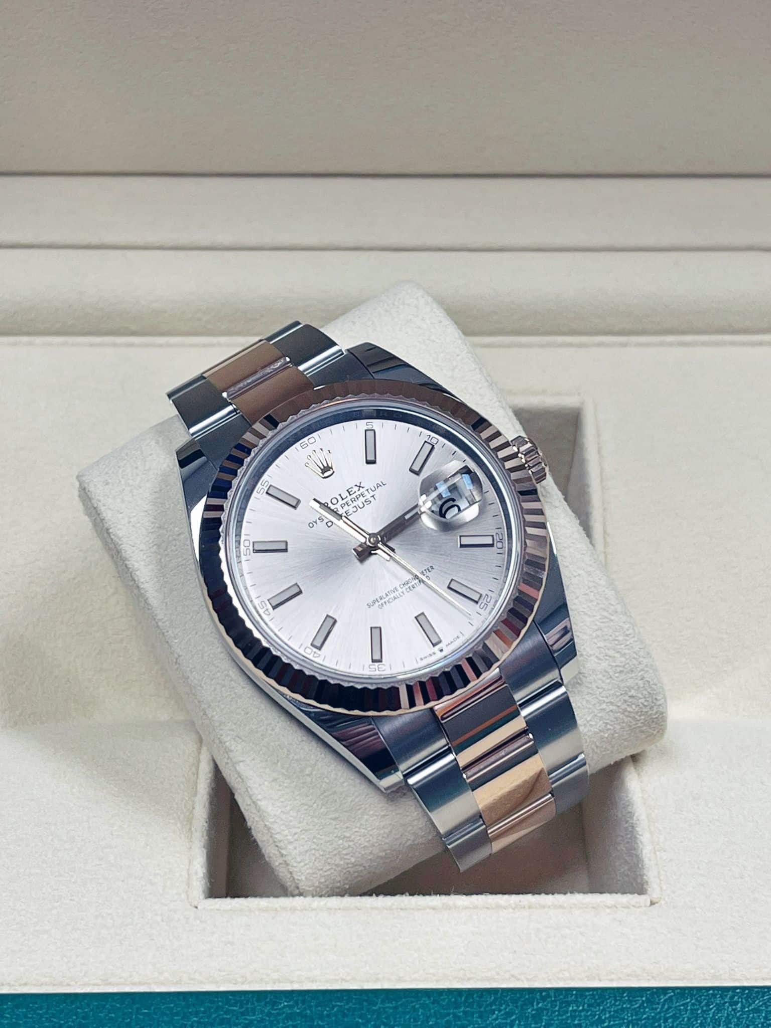 Rolex Datejust 41mm esfera sundust / 126331 / Oro rosa