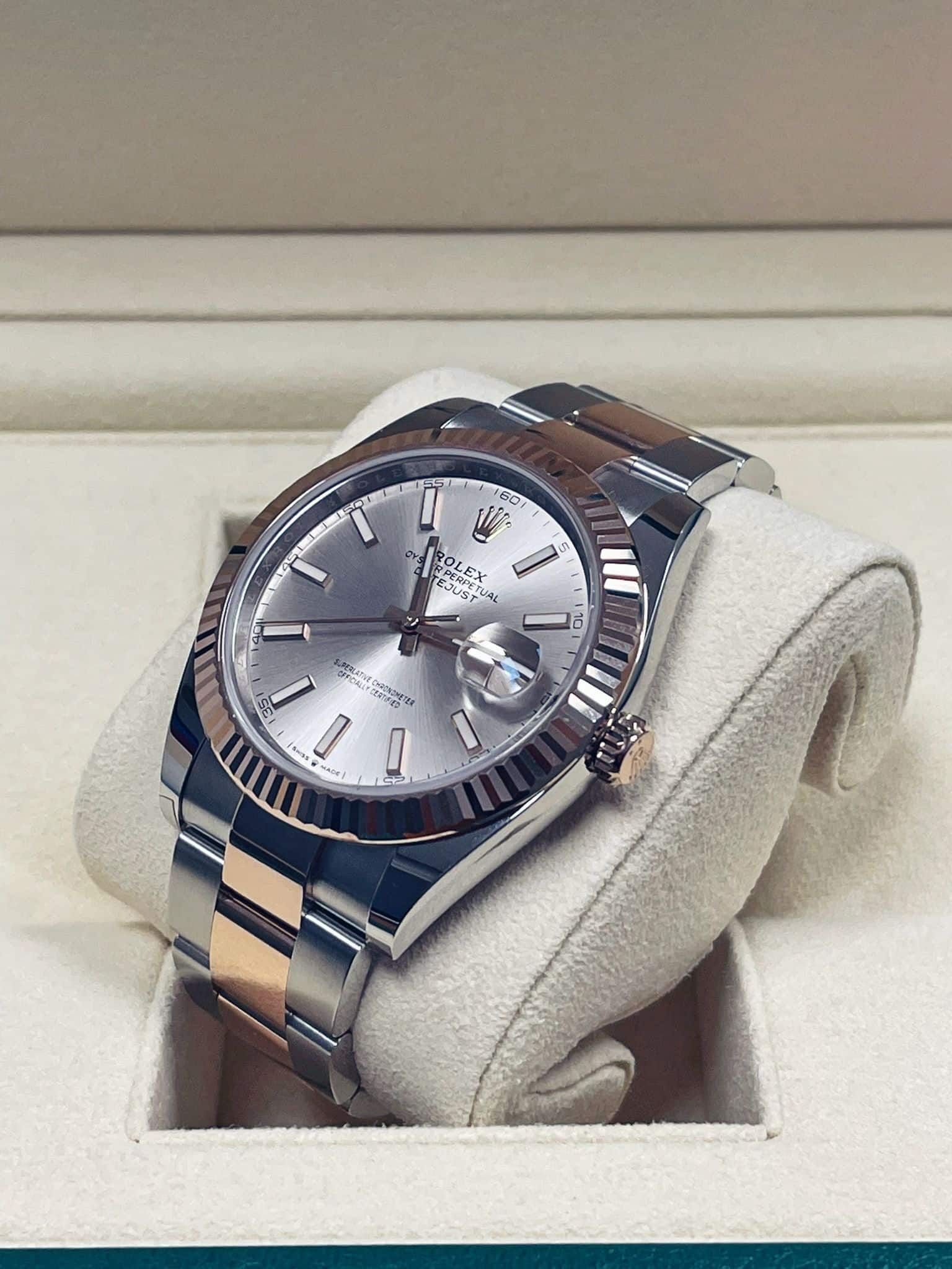 Rolex Datejust 41mm esfera sundust / 126331 / Oro rosa - Imagen 2