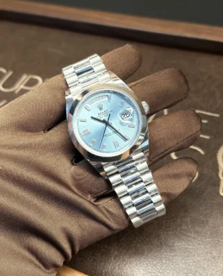 Day-Date 40 platino / Esfera Azul Hielo / 228236-0012 / 2022