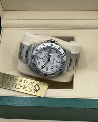 Rolex Explorer II Esfera Blanca 226570 / Nuevo