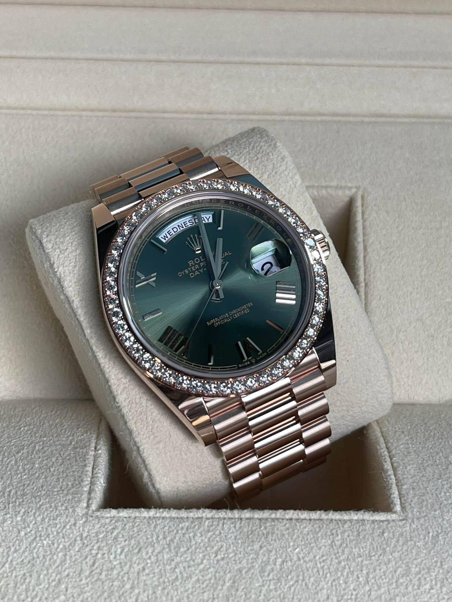 Rolex Rolex Oyster Perpetual Day-Date 40 / esfera verde / 2021