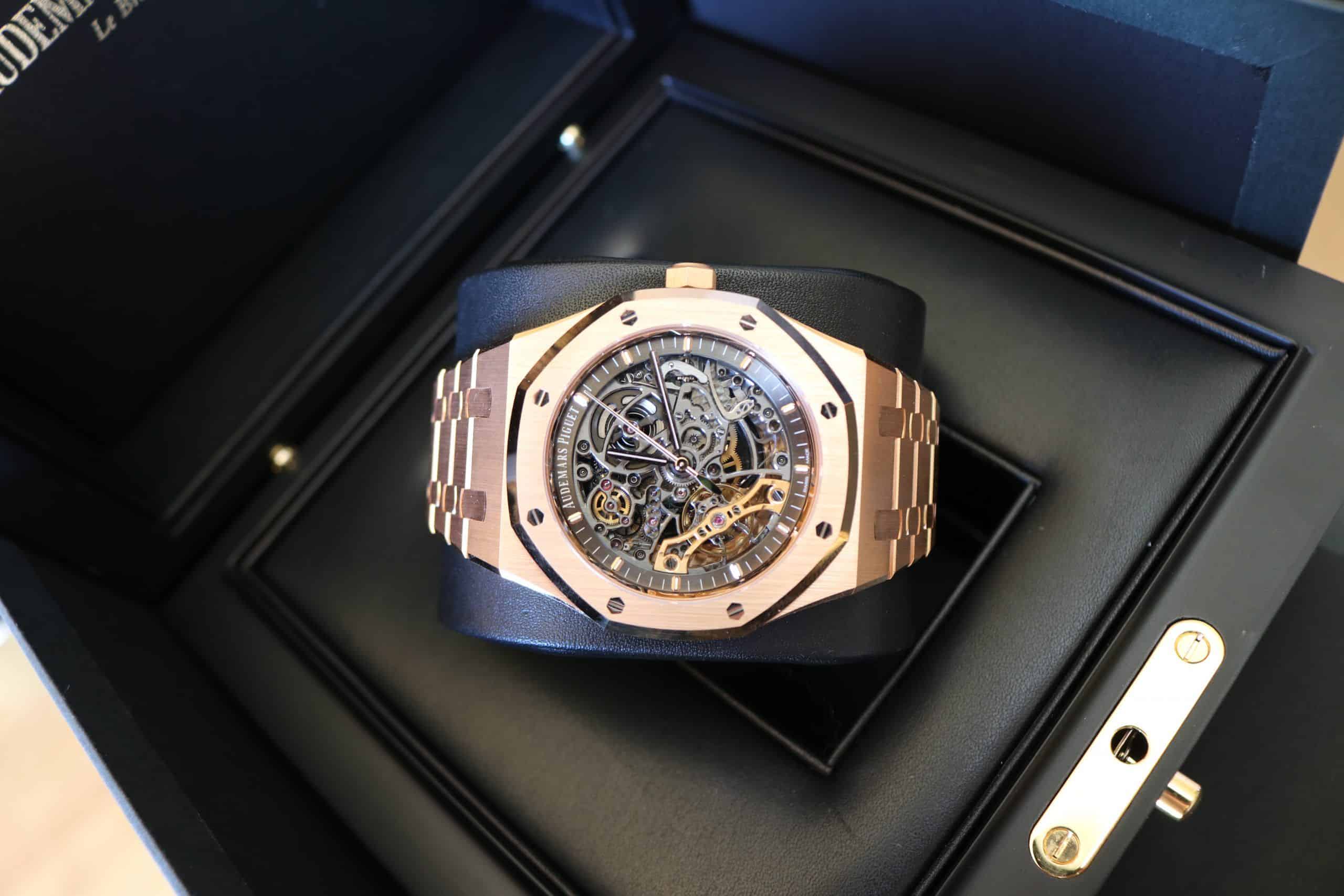 Audemars Piguet Royal Oak Oro Rosa Skeleton / 15407OR / 2020
