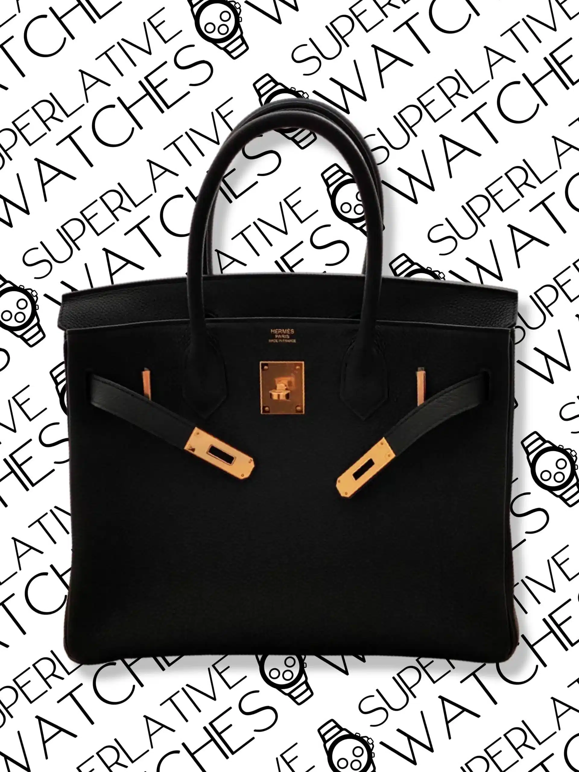 Hermès Birkin 30 Togo / Negro / Gold Hardware - Imagen 3