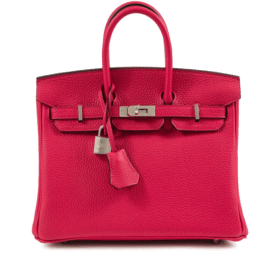 Bolso Hermès Birkin 25 Rose Mexico transparente para vender