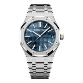 Reloj Audemars Piguet Royal Oak de acero con esfera azul