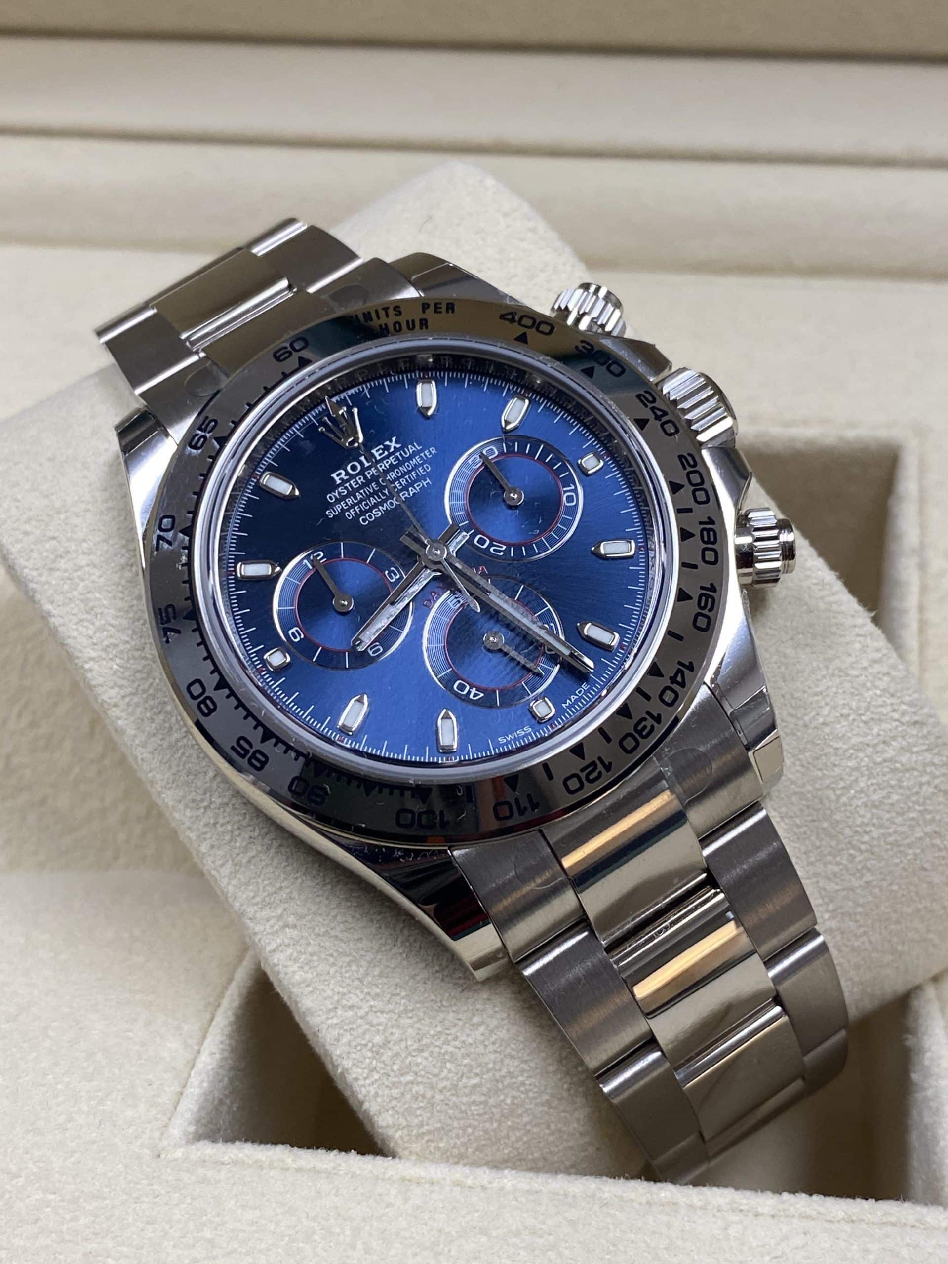 Rolex Daytona Oro Blanco / Blue Dial / 116509 / 2022