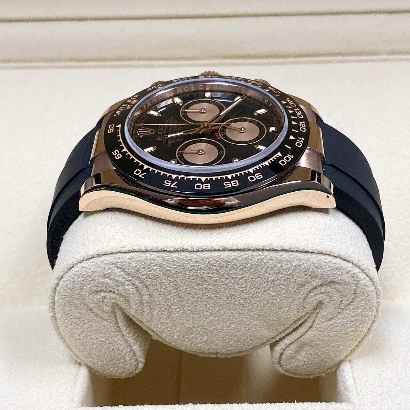 Rolex Daytona Rose Gold Oysterflex / 116515LN / 2021 - Imagen 3