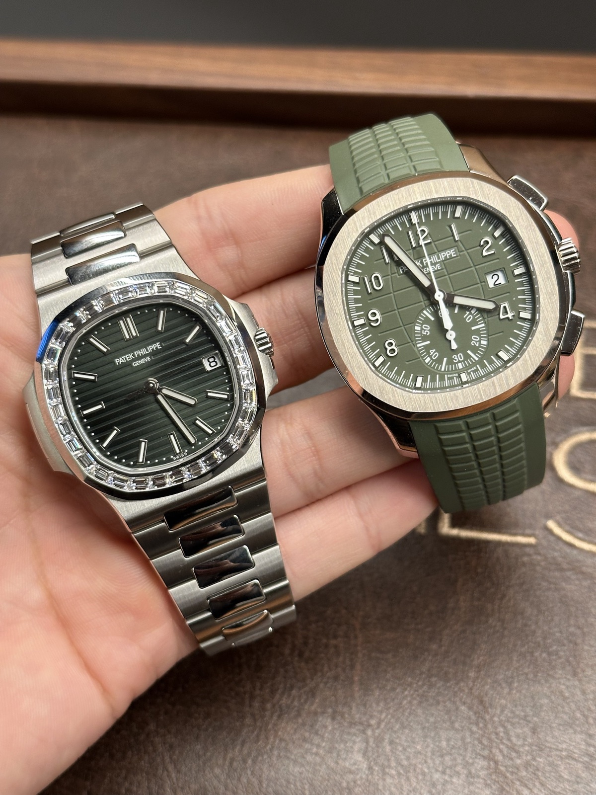 Patek Philippe Nautilus 5711/1300A-001 y Aquanaut Chronograph 5968G-010