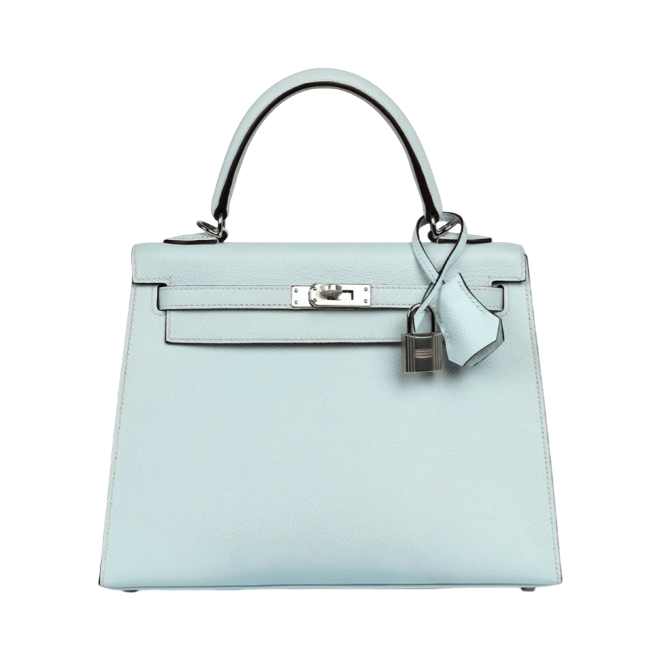 Bolso Hermès Kelly azul claro