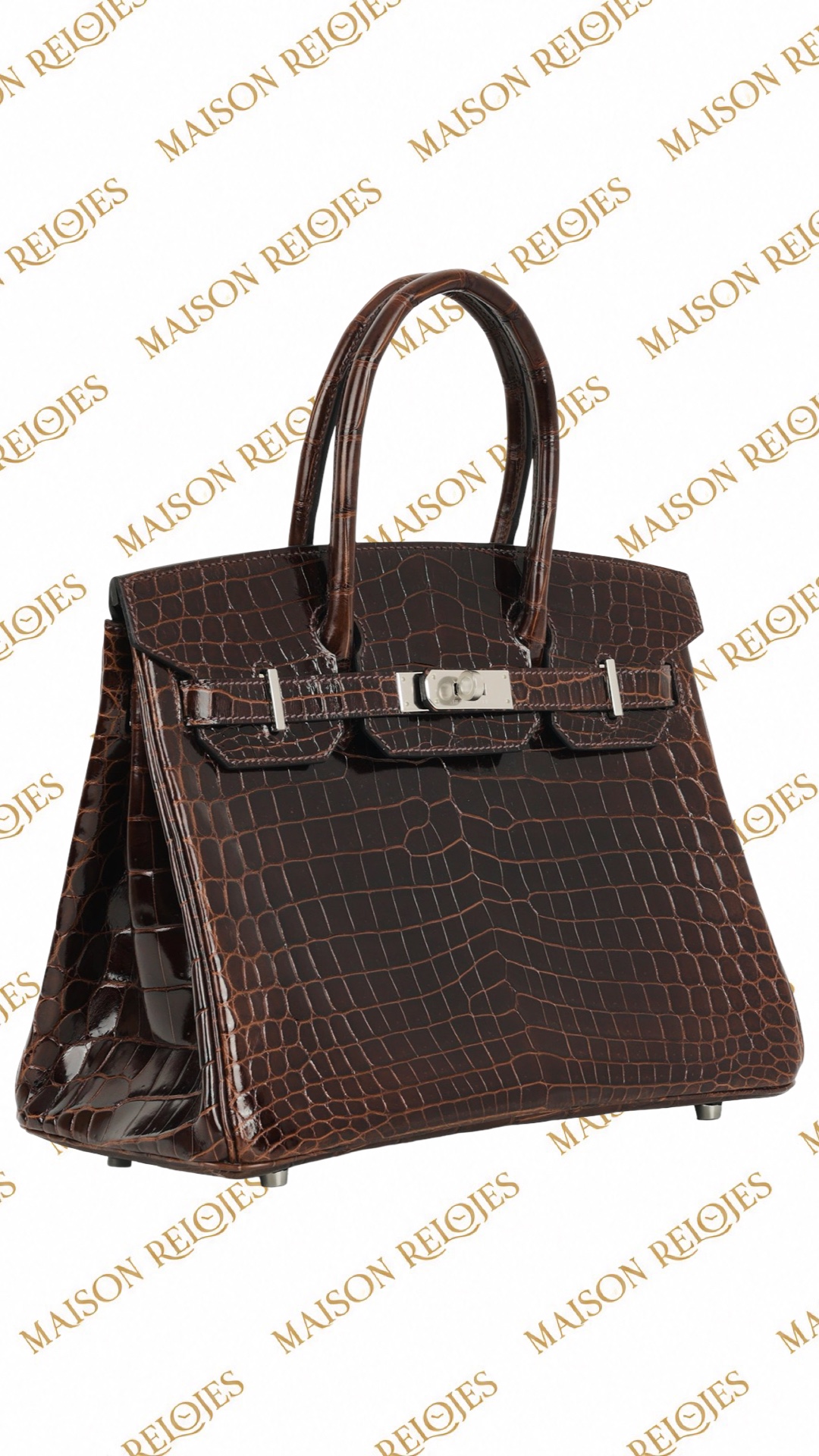 Hermès Birkin 30 / Havane / Cocodrilo / PHW - Imagen 2