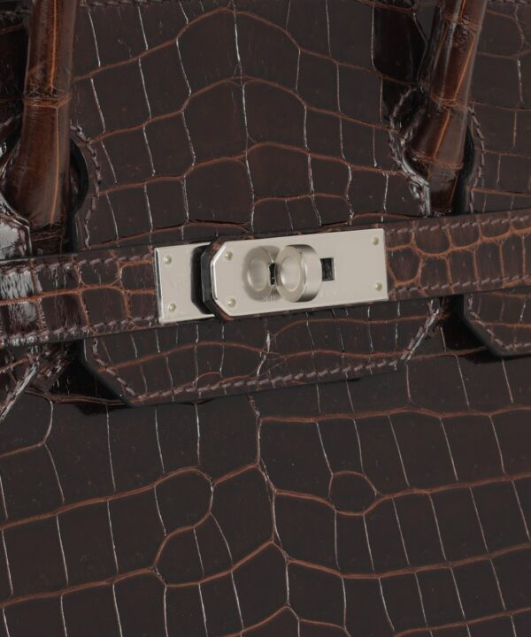 Hermès Birkin 30 / Havane / Cocodrilo / PHW - Imagen 5