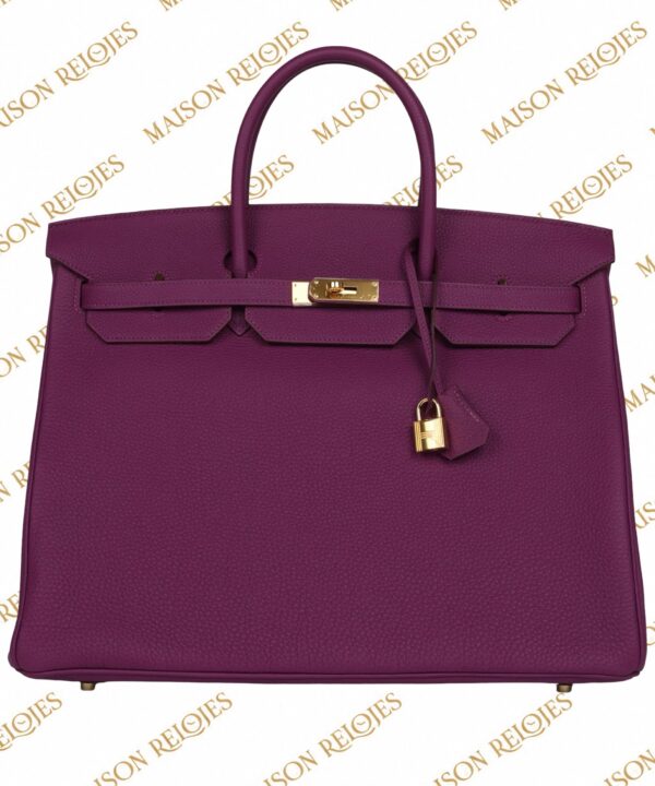 Hermès Birkin 40 Anemone Pre-Owned — vista frontal