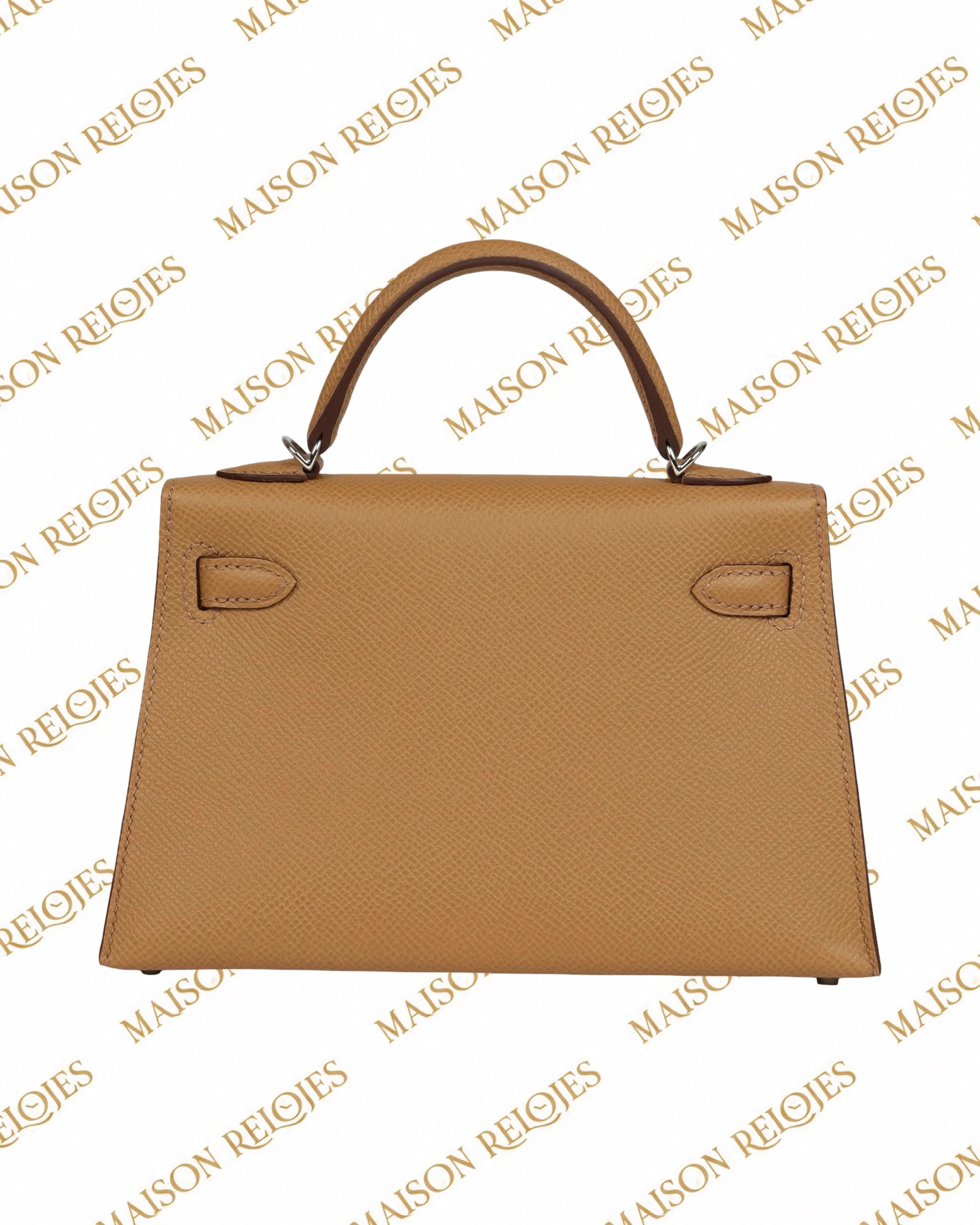 Hermès Mini Kelly 20 Sellier / Biscuit / Epsom / PHW - Imagen 5
