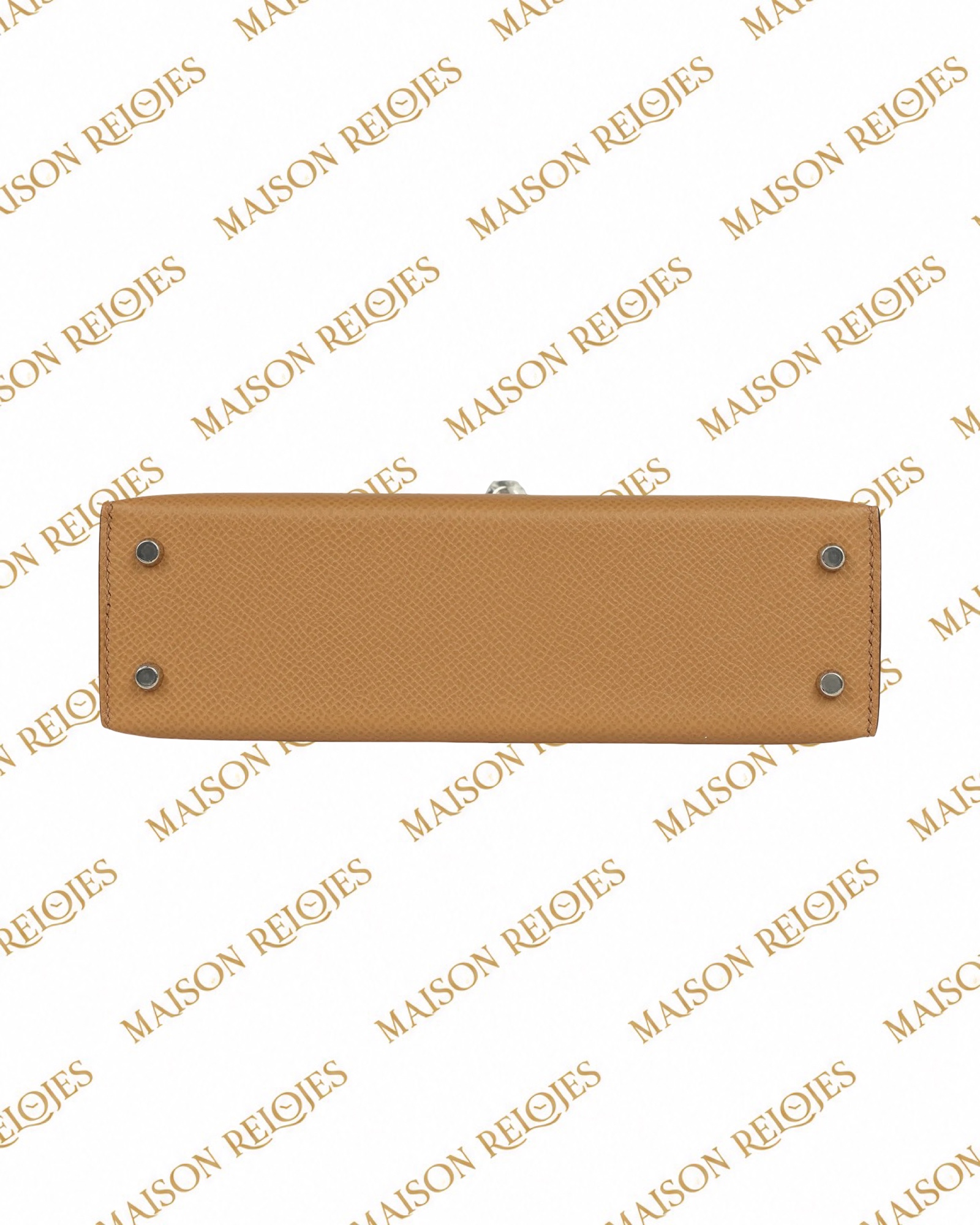 Hermès Mini Kelly 20 Sellier / Biscuit / Epsom / PHW - Imagen 6