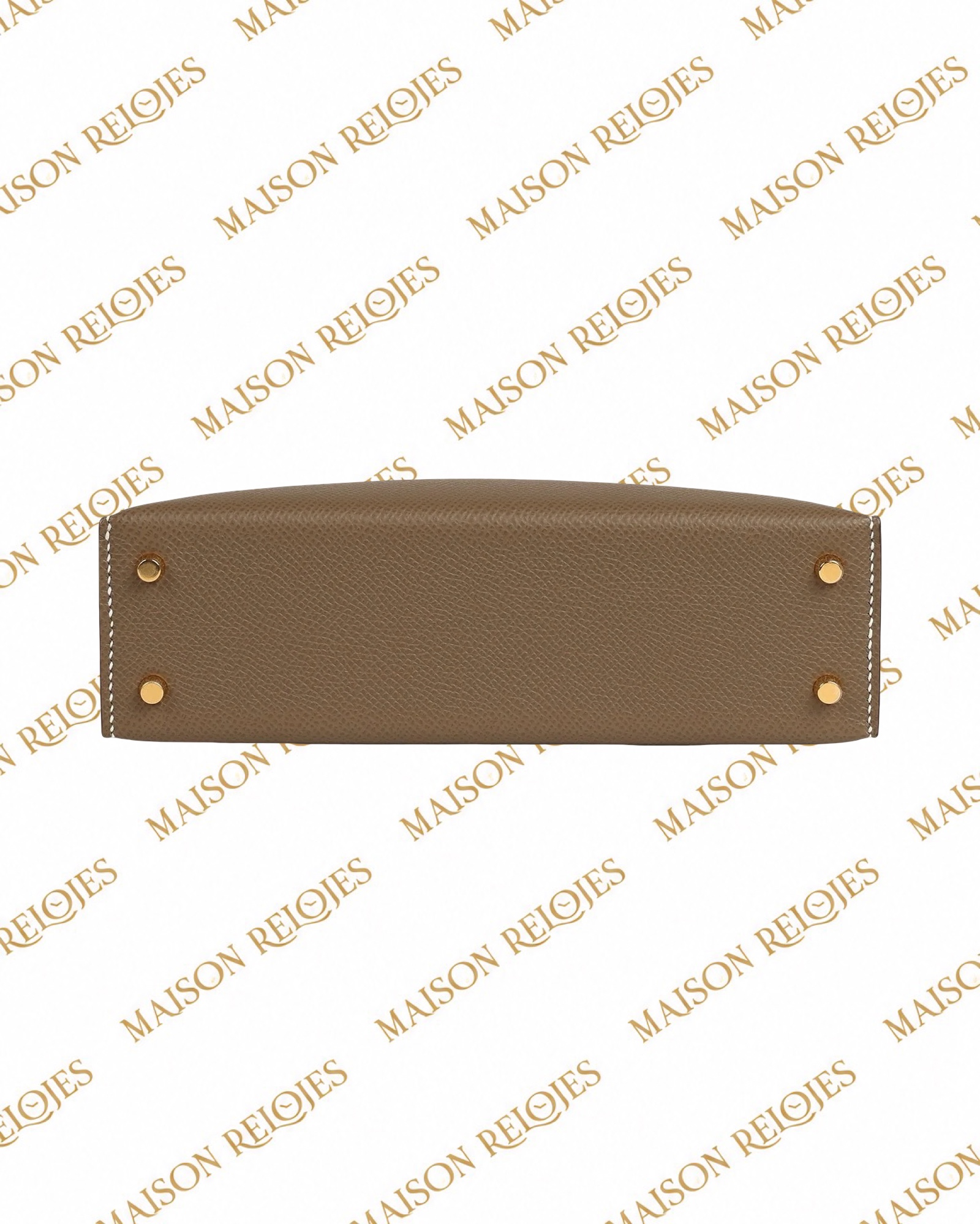 Hermès Mini Kelly 20 Sellier / Étoupe / Epsom / GHW - Imagen 5