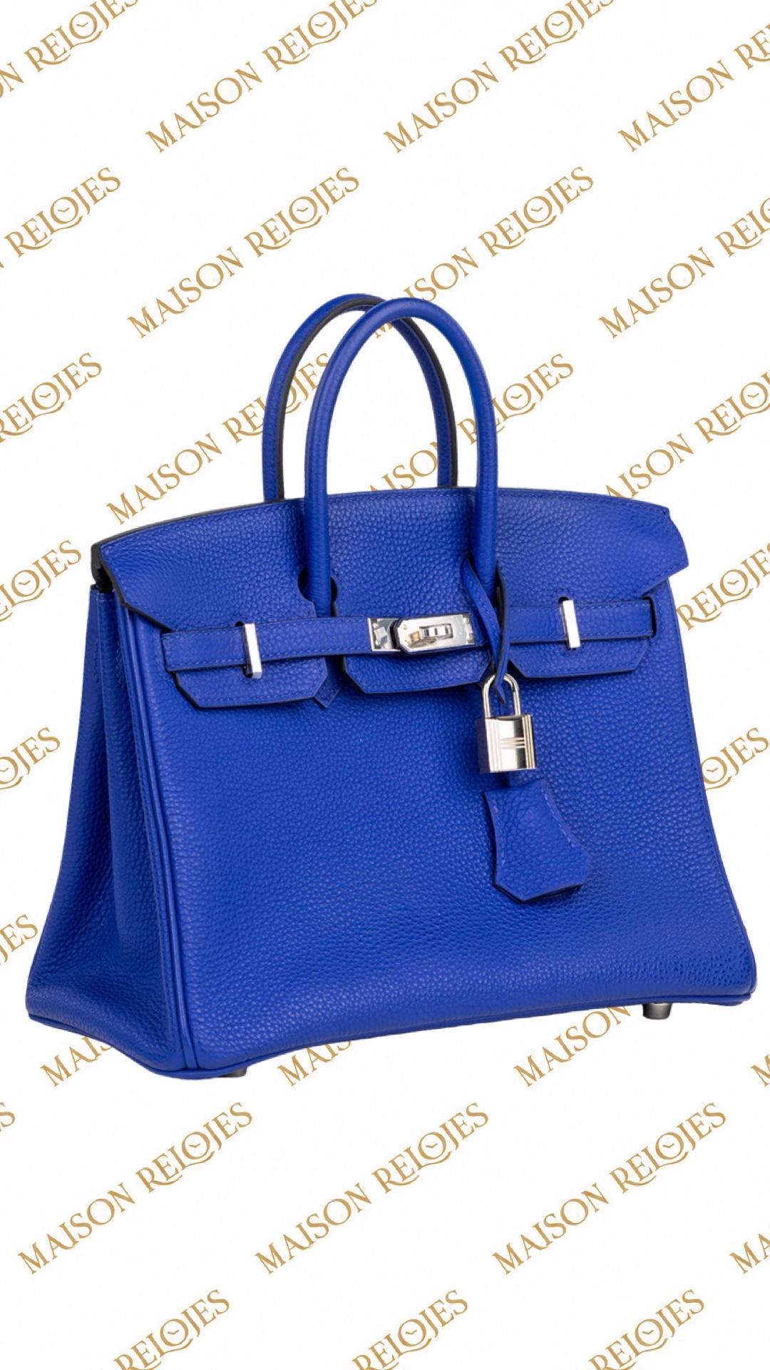Hermès Birkin 25 / Blue Electric / Togo / PHW / Special Order - Imagen 2