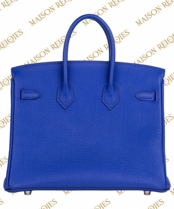 Hermès Birkin 25 / Blue Electric / Togo / PHW / Special Order - Imagen 3