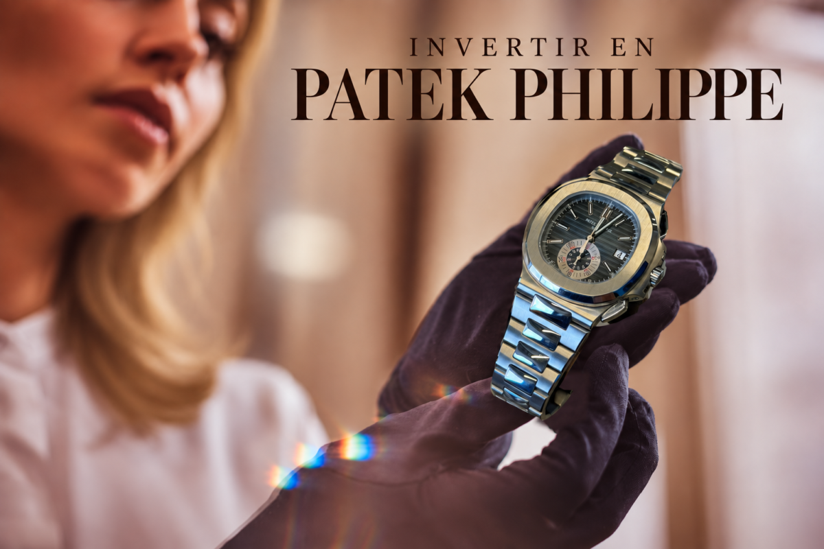 Mujer sosteniendo un Patek Philippe para analizar su revalorización