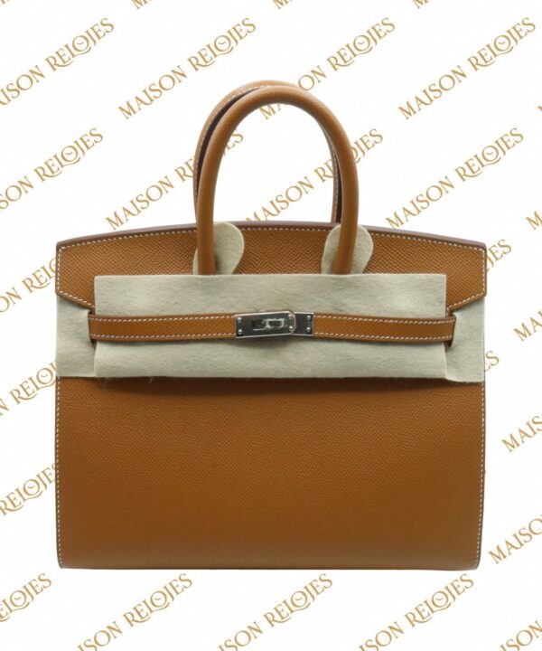 Hermès Birkin 25 · Gold · Epsom · PHW — vista frontal