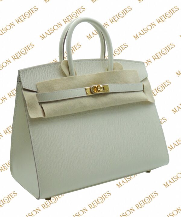 Alternative view of Hermès Birkin 25 Sellier / Craie / Epsom / GHW