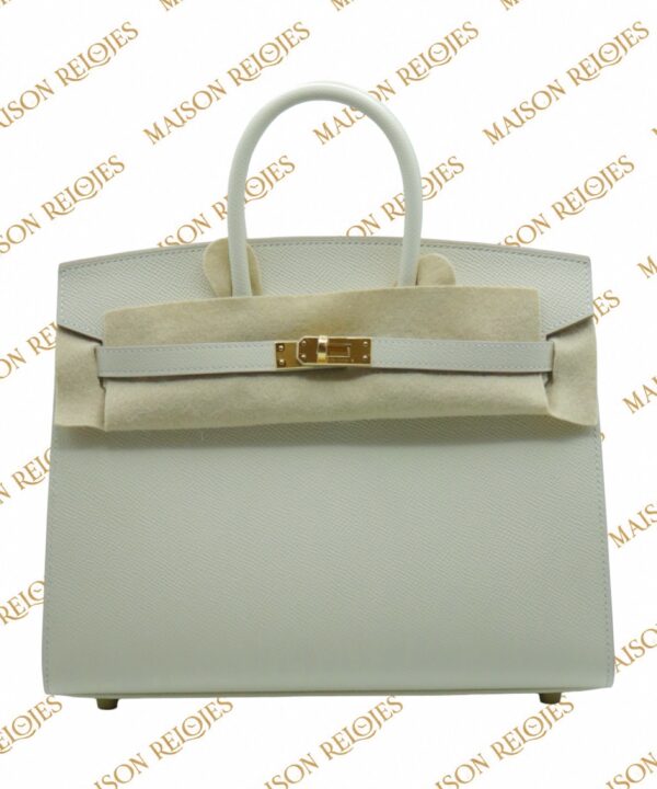 Hermès Birkin 25 Sellier / Craie / Epsom / GHW - Imagen 3
