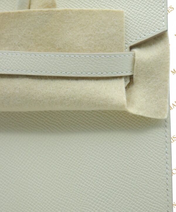 Hermès Birkin 25 Sellier / Craie / Epsom / GHW - Imagen 8