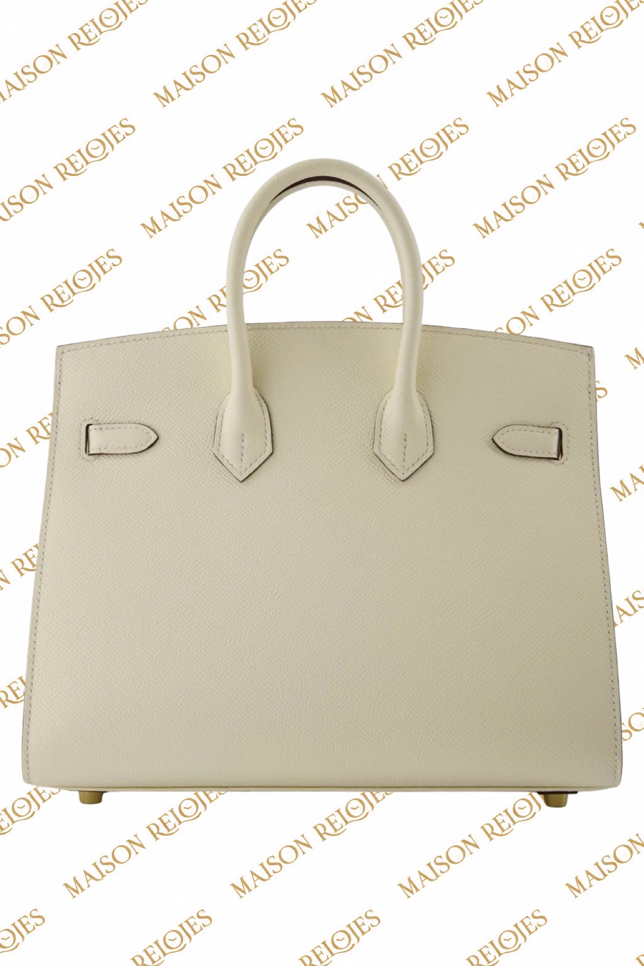 Hermès Birkin 25 Sellier / Nata / Epsom / GHW - Imagen 2