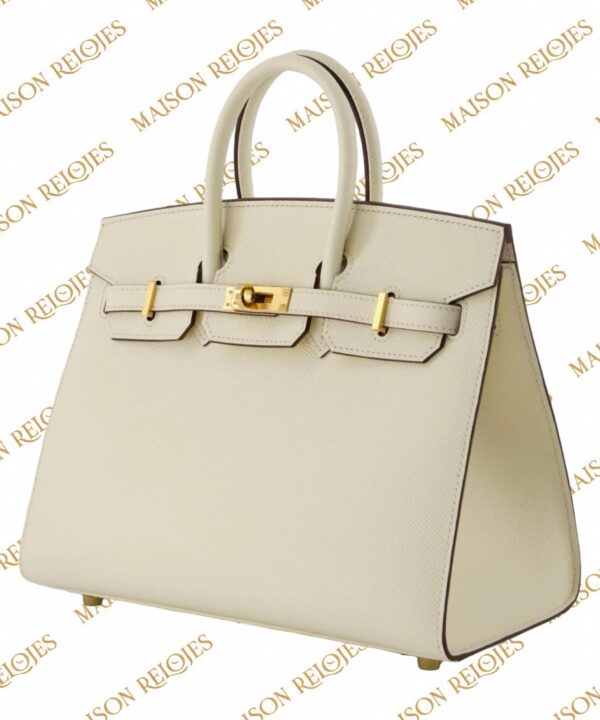 Hermès Birkin 25 Sellier / Nata / Epsom / GHW - Imagen 3