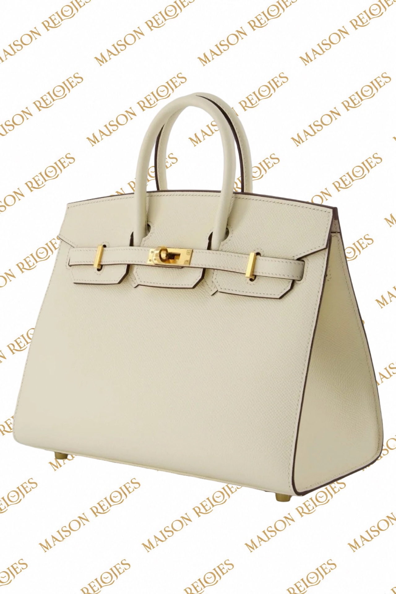 Hermès Birkin 25 Sellier / Nata / Epsom / GHW - Imagen 3