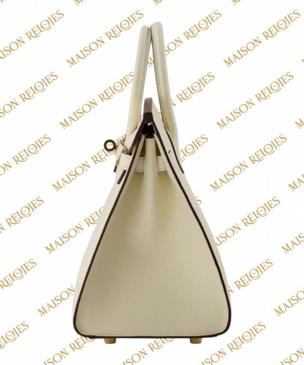 Hermès Birkin 25 Sellier / Nata / Epsom / GHW - Imagen 4