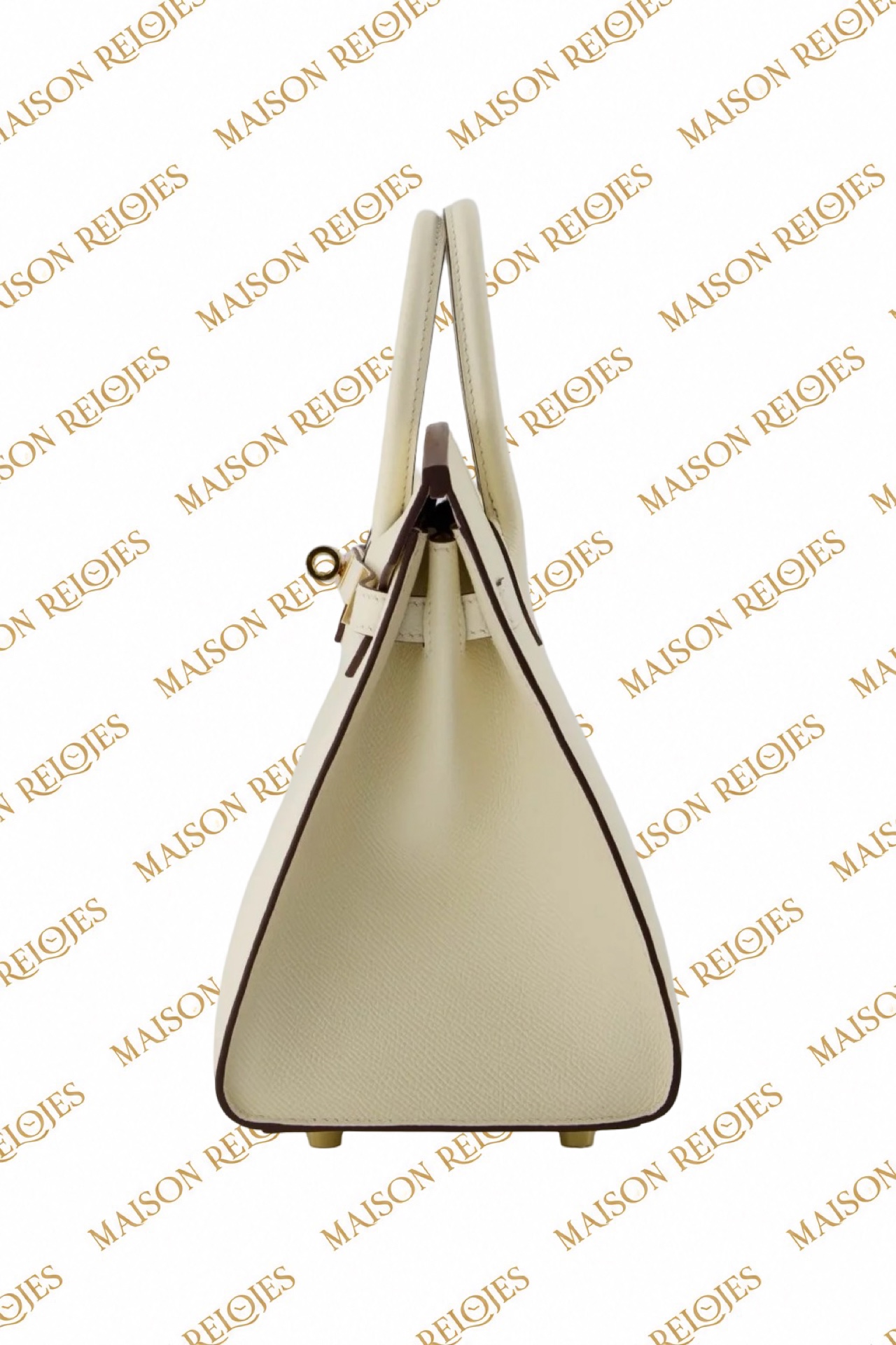 Hermès Birkin 25 Sellier / Nata / Epsom / GHW - Imagen 4