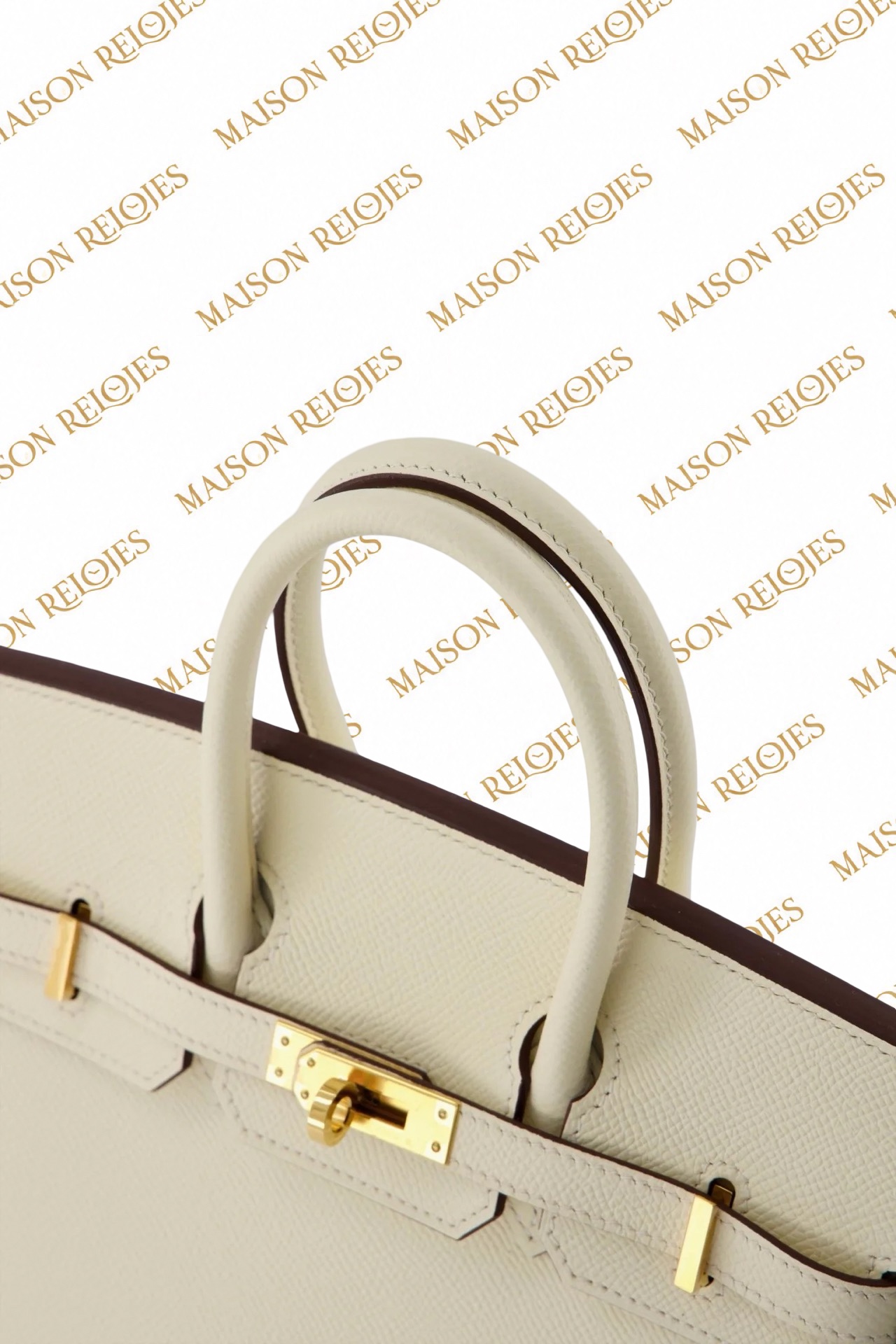 Hermès Birkin 25 Sellier / Nata / Epsom / GHW - Imagen 5