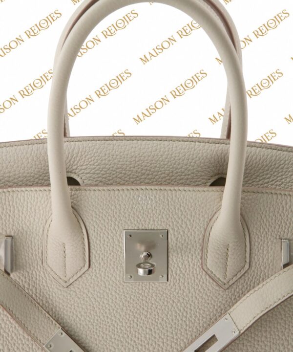 Hermès Birkin 30 / Béton / Togo / PHW - Imagen 3