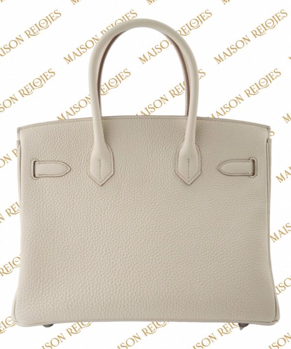 Hermès Birkin 30 / Béton / Togo / PHW - Imagen 5