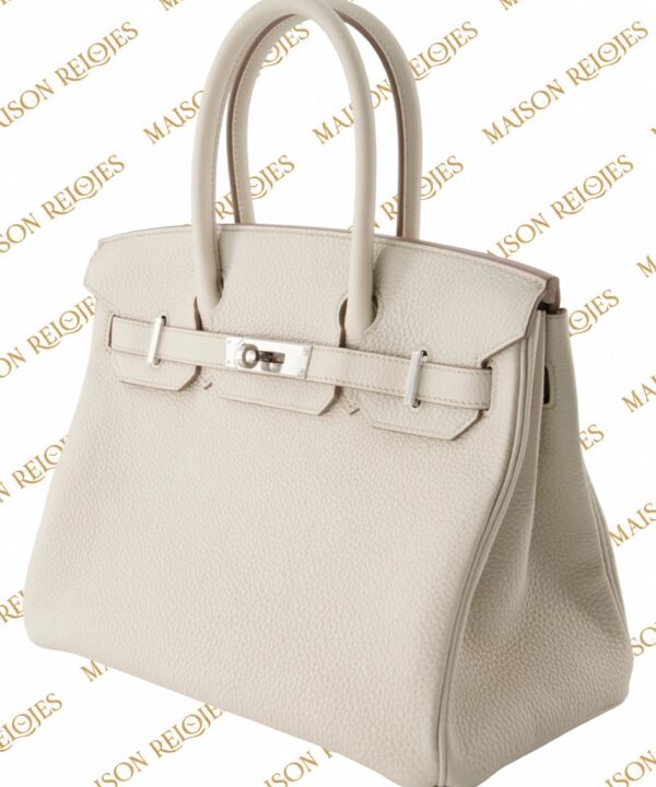 Hermès Birkin 30 / Béton / Togo / PHW - Imagen 6