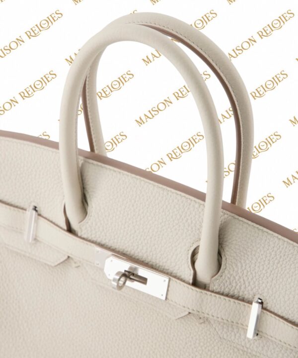 Hermès Birkin 30 / Béton / Togo / PHW - Imagen 8