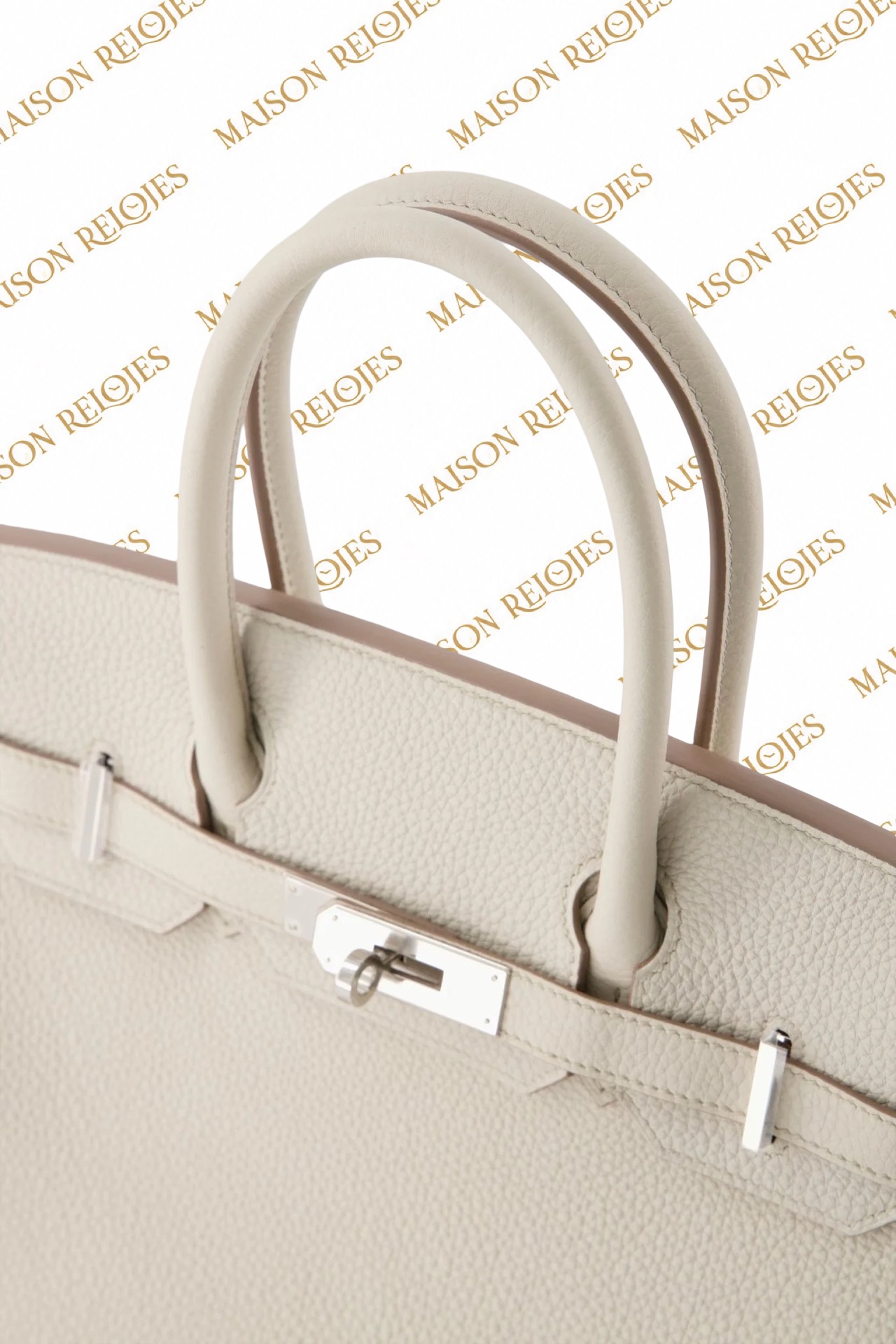 Hermès Birkin 30 / Béton / Togo / PHW - Imagen 8