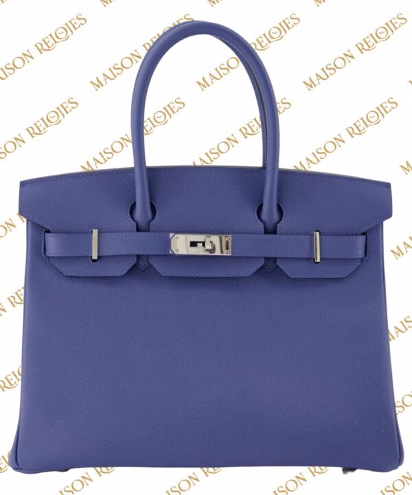 Hermès Birkin 30 / Bleu Brighton / Epsom / PHW - Imagen 3