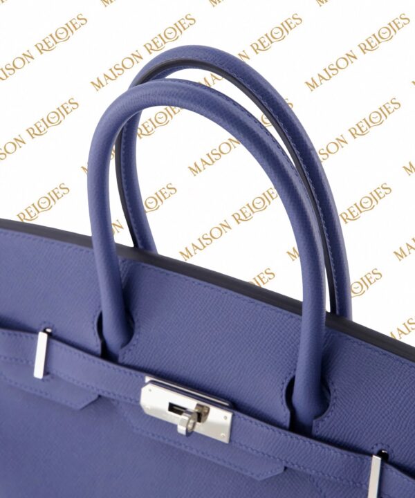 Hermès Birkin 30 / Bleu Brighton / Epsom / PHW - Imagen 5