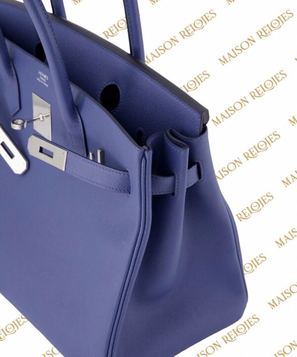 Hermès Birkin 30 / Bleu Brighton / Epsom / PHW - Imagen 8