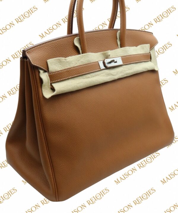 Hermès Birkin 35 / Gold / Togo / PHW - Imagen 5