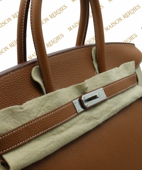 Hermès Birkin 35 / Gold / Togo / PHW - Imagen 6