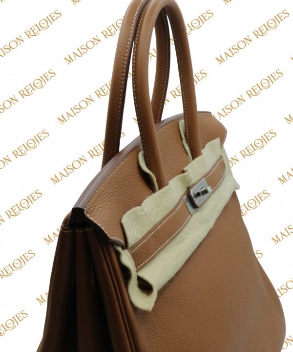 Hermès Birkin 35 / Gold / Togo / PHW - Imagen 8