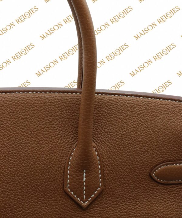 Hermès Birkin 35 / Gold / Togo / PHW - Imagen 10