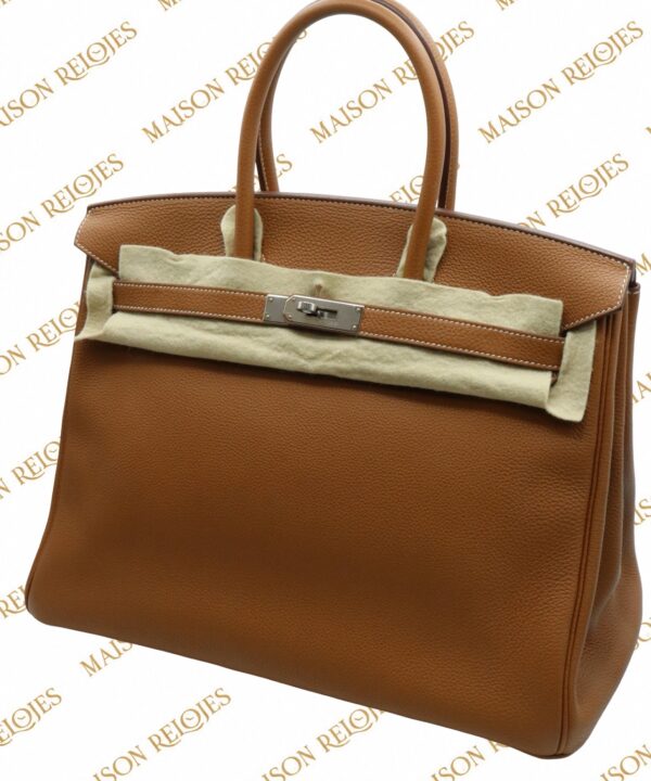 Hermès Birkin 35 / Gold / Togo / PHW - Imagen 11