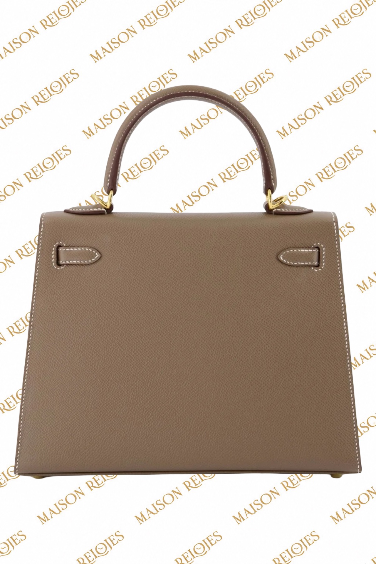 Hermès Kelly 25 Sellier / Étoupe / Epsom / GHW - Imagen 3