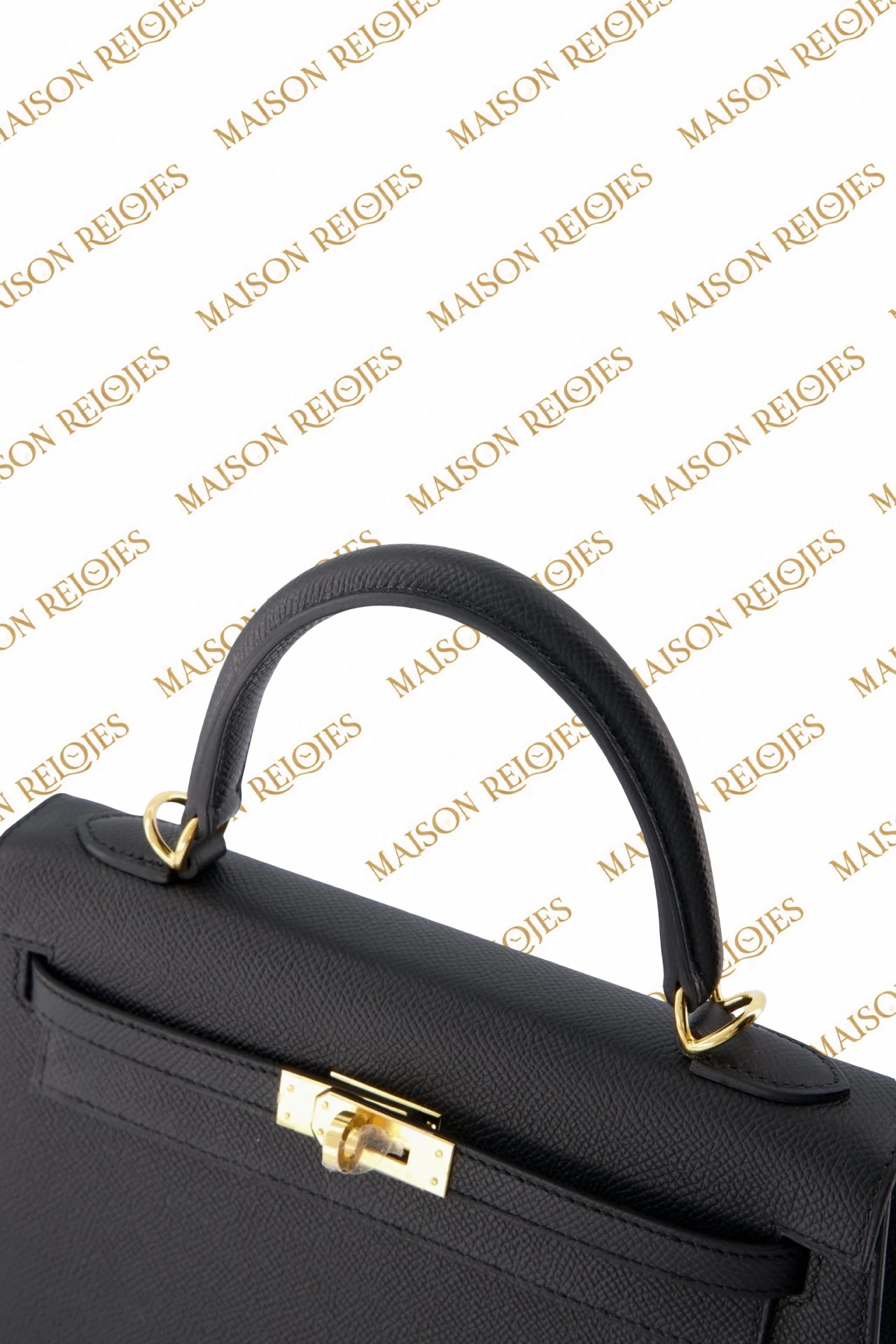 Hermès Kelly 25 Sellier / Noir / Epsom / GHW - Imagen 5