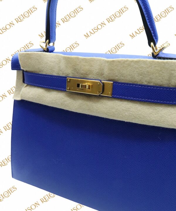 Hermès Kelly 28 / Bleu Royal / Epsom / GHW - Imagen 3