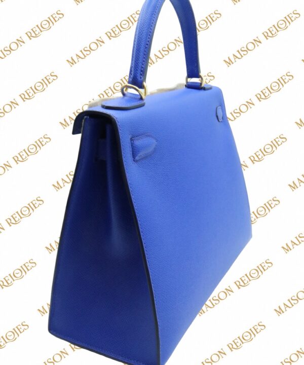 Hermès Kelly 28 / Bleu Royal / Epsom / GHW - Imagen 5