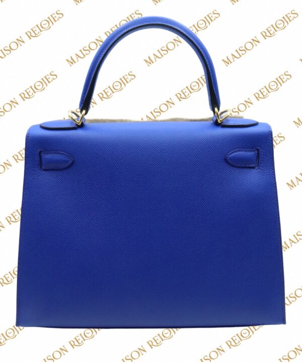 Hermès Kelly 28 / Bleu Royal / Epsom / GHW - Imagen 6